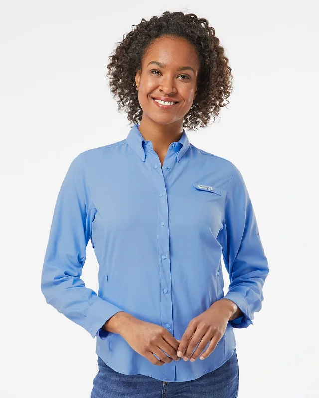 Columbia Women's PFG Tamiami™ II Long Sleeve Shirt Casual Plain Short Shirt