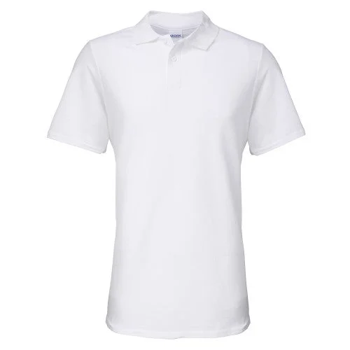 Gildan Unisex Adult Double Piqué Soft Touch Polo Shirt Fashionable Draped Short Sleeve