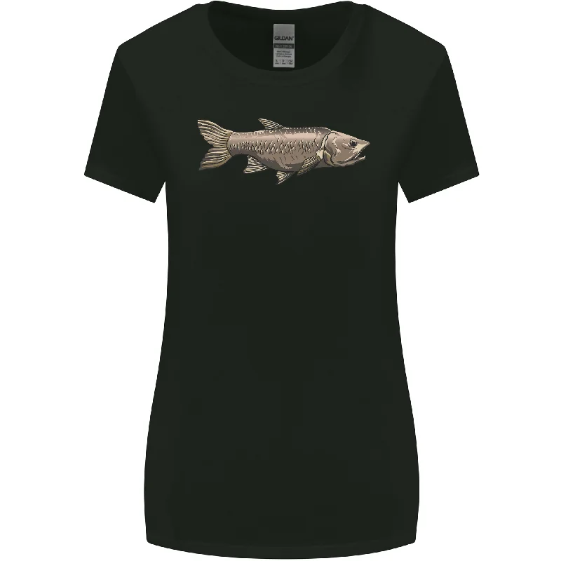 A Bolan Fish Fishing Fisherman Womens Wider Cut T-Shirt Cotton Fabric Linen Fabric Terry Fabric