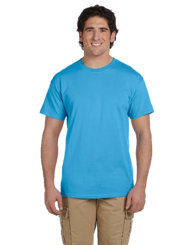 Fruit of the Loom 100% Cotton T-Shirt | Aquatic Blue Elasticated Padded Insulated