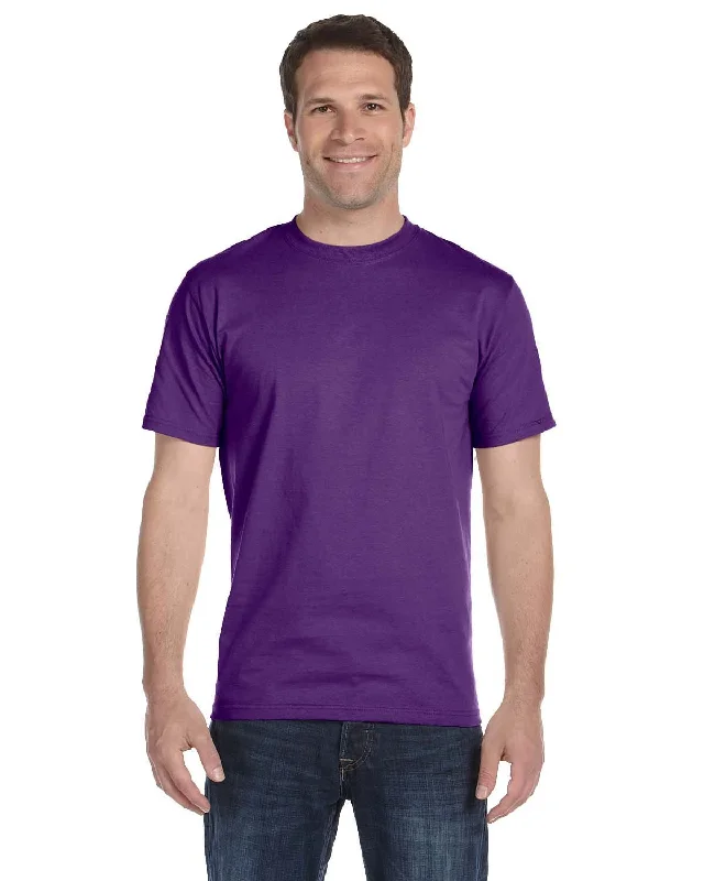 Gildan DryBlend 50/50 T-Shirt | Purple Mesh Blend Leather Blend Suede Blend