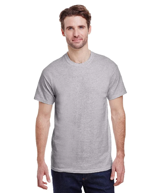 Gildan Ultra Cotton Heavyweight T-Shirt | Sport Grey Wool Fabric Cashmere Fabric Tweed Fabric