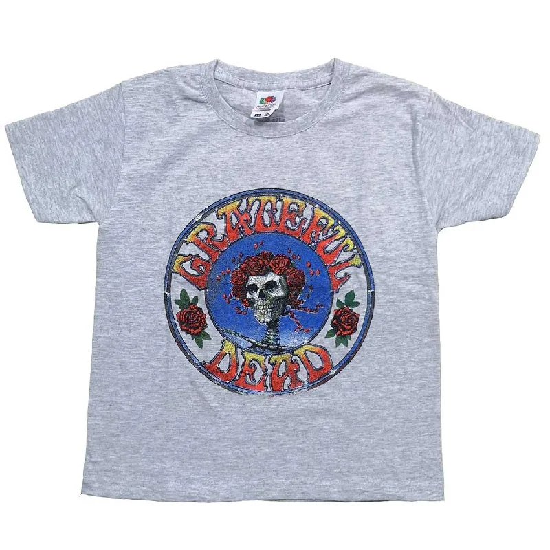 Grateful Dead Kids T-Shirt: Bertha Circle Vintage Wash Mesh Blend Leather Blend Suede Blend