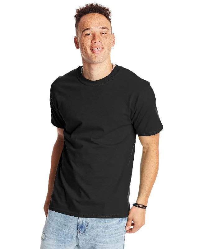 Hanes Beefy-T T-Shirt | Black Cozy Warm Stylish