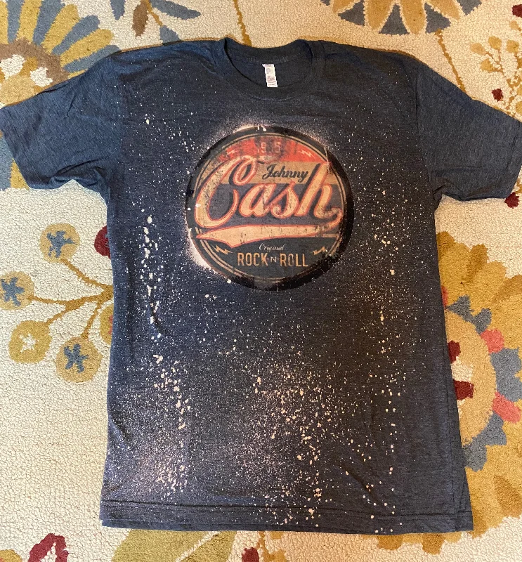 Johnny Cash T-shirt Rayon Velvet Corduroy