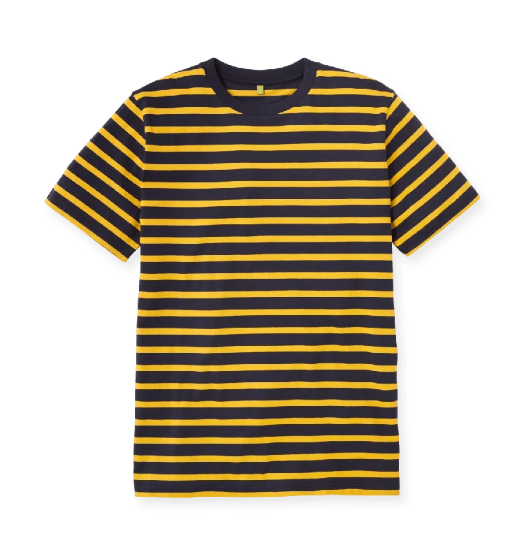 Navy & Mustard Stripe