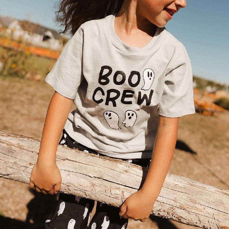 Mini Boyfriend Tee, Grey Boo Crew Spandex Blend Rayon Blend Denim Blend