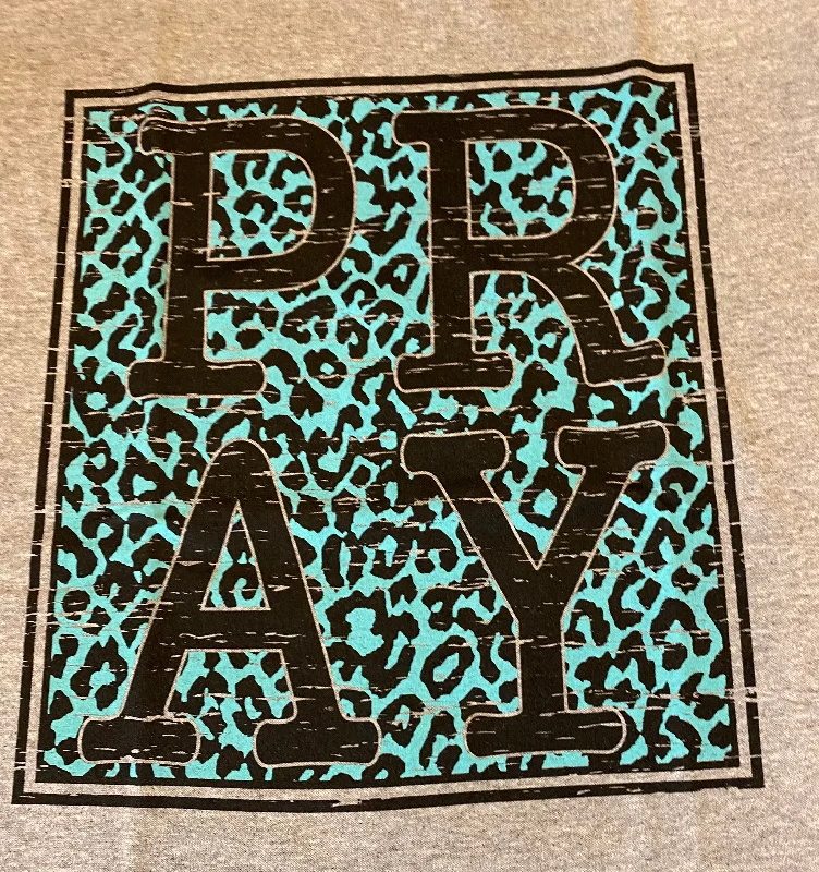 PRAY Animal Print T-shirt Print Jacquard Patchwork