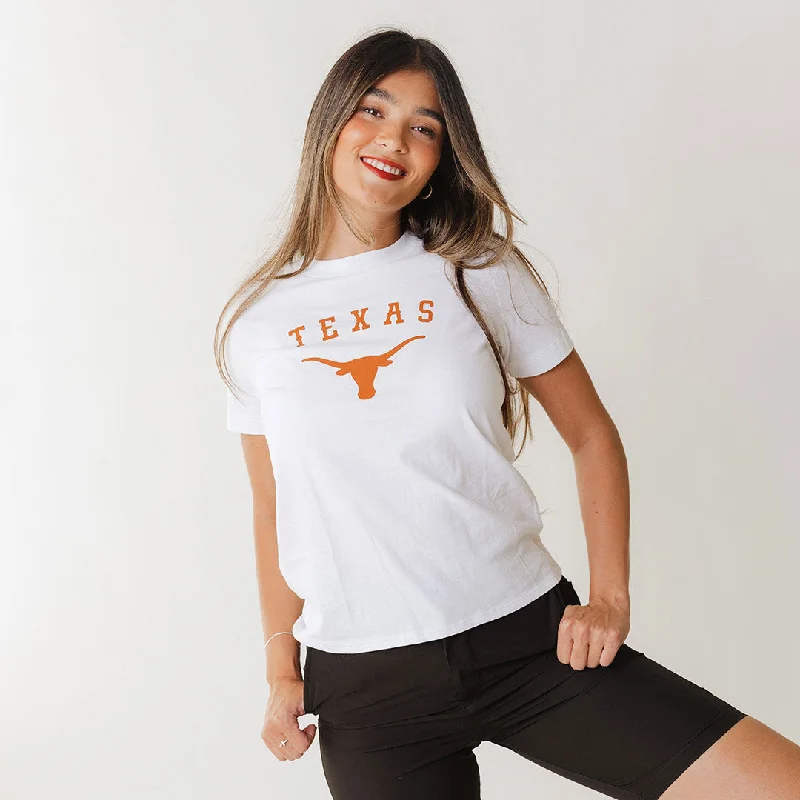 Texas Basic Graphic T-Shirt, White Cozy Warm Stylish