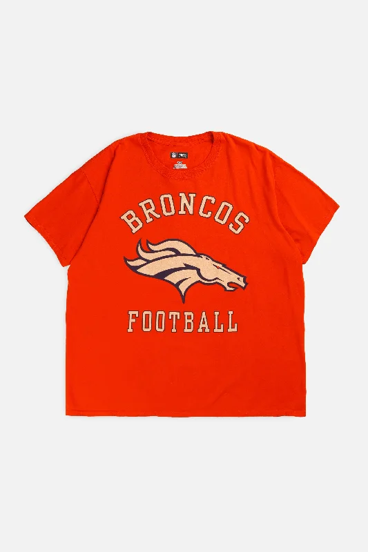 Vintage Denver Broncos NFL Tee - L Anti-Pilling Machine Wash Handmade