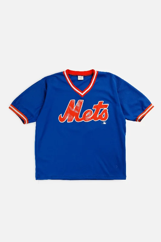 Vintage NY Mets MLB Tee - L Fleece Fabric Down Fabric Feather Fabric