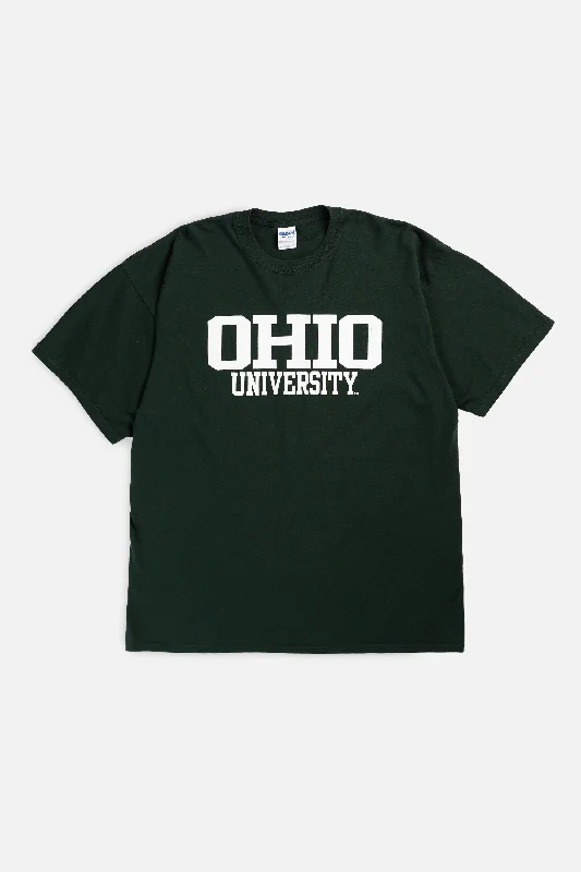 Vintage Ohio University Tee - XL Polka Dot Checkered Tartan