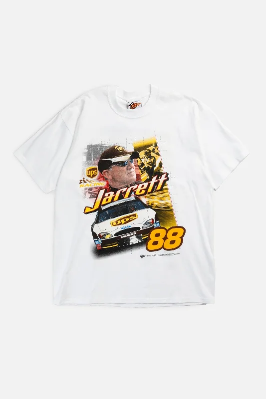 Vintage Racing Tee - L Graphic T-Shirt Round Neck Polyester