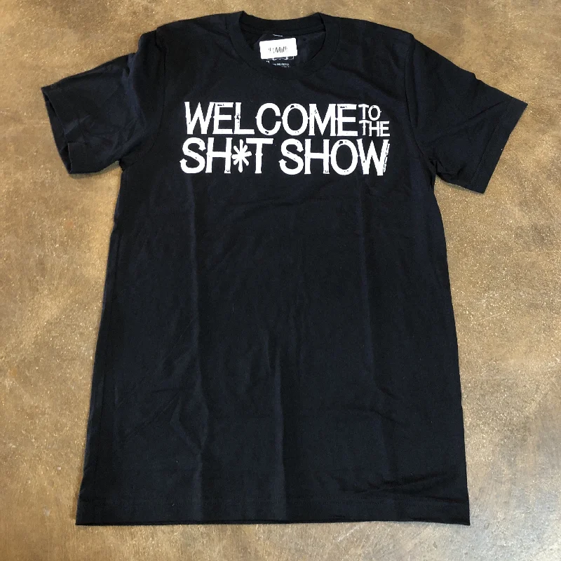 Welcome To The Sh*t Show T-Shirt Beaded Sequined Faux Fur