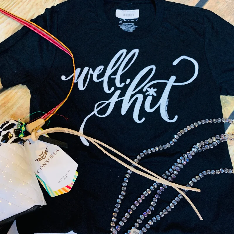 Well Sh*t T-Shirt Mesh Blend Leather Blend Suede Blend