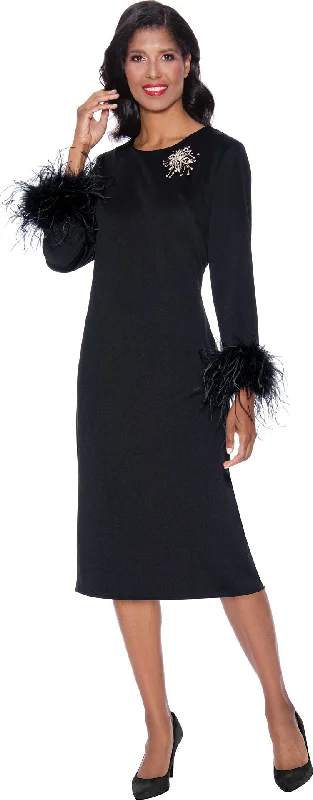 Black 18W Divine Apparel SL1871 Formal Long Sleeve Midi Dress Sale Cozy Spaghetti Strap Midi Dress