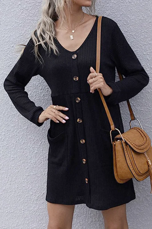 CASUAL BUTTON DOWN MIDI DRESS Stylish Animal Print Midi Dress