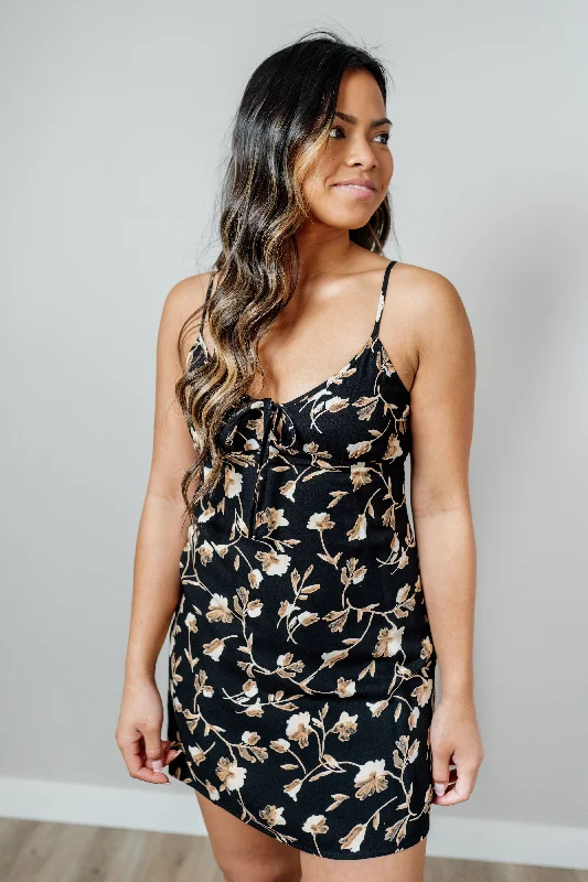 Petals in the Wind Mini Dress Elegant Off-Shoulder Dress Mini