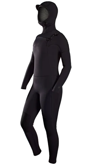 Adelio Harper 5/4 Hooded Women's Wetsuit Hoodie with Drawcord Adjustable Secure