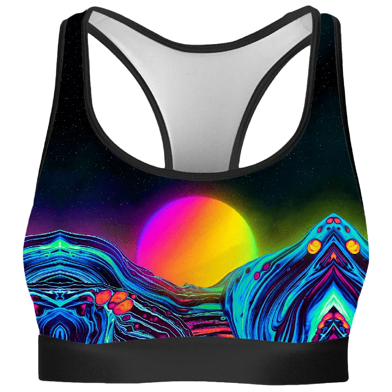 Dose of Sunset Rave Bra Trendy Sports Bra