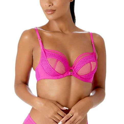 Envy Non Padded Plunge Bra In Pink - Gossard Classic Wire-Free Bra