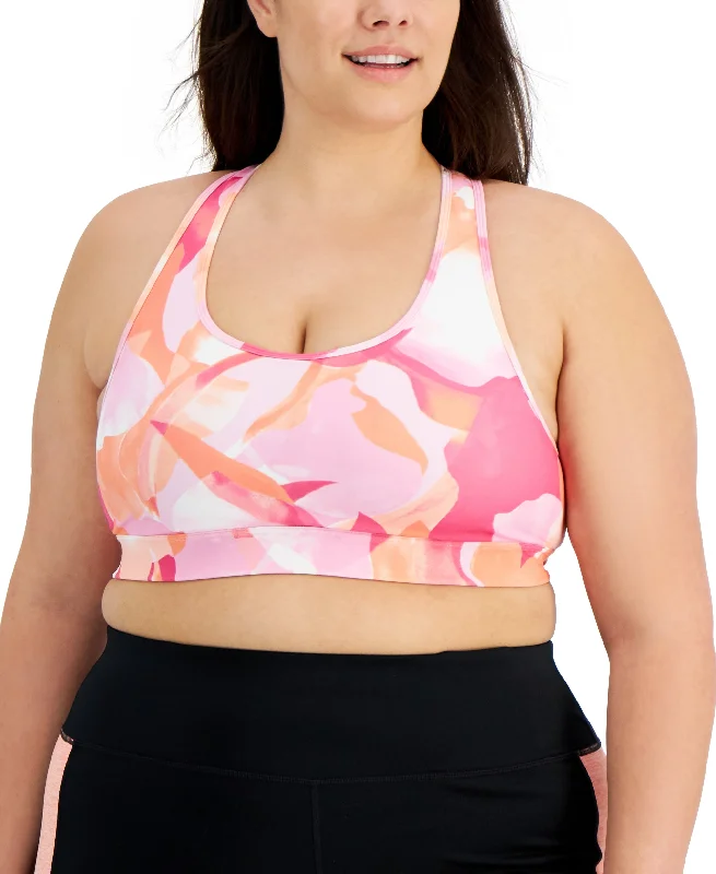 ID Ideology Plus Size Medium Impact Sports Bra Sexy Underwire Bra