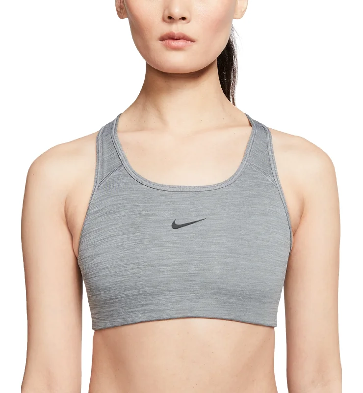 Nike Swoosh Dri-FIT Racerback 1 Piece Pad Medium Impact Sports Bra Comfortable Lace Bralette