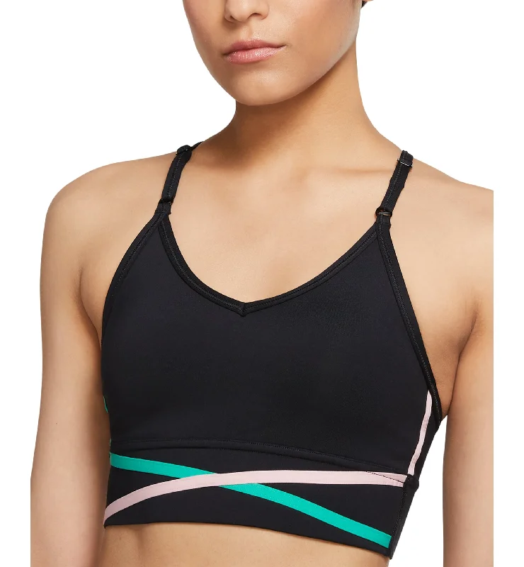 Nike Womens Longline Medium Impact Sports Bra Active Support Bra