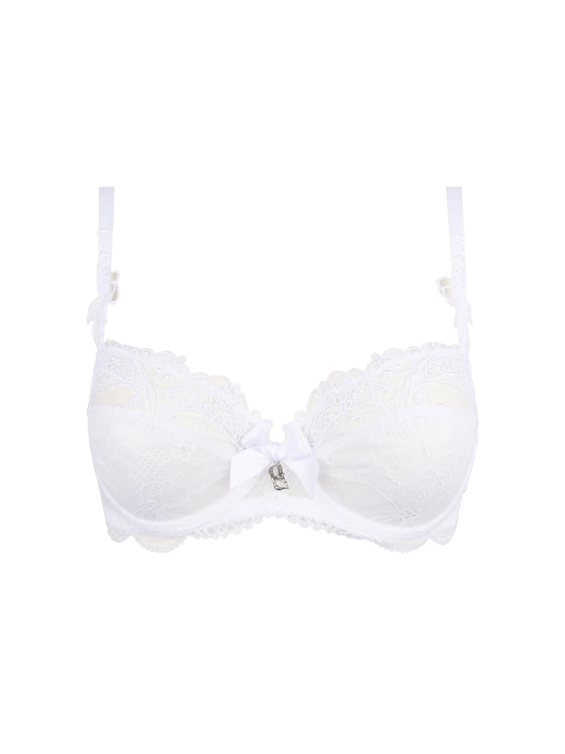 Soir De Venise Demi Cup Bra In Blanc - Lise Charmel Comfort Fit Bralette