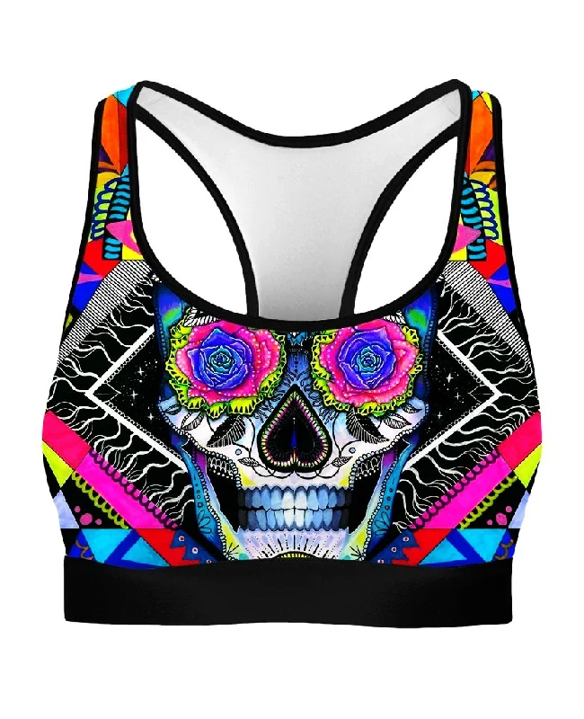 Suger Skull Rave Bra Soft Mesh Bralette