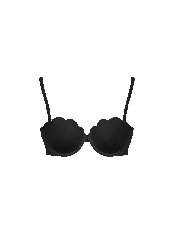 The Contour Bra - True Black Trendy Lace Bra