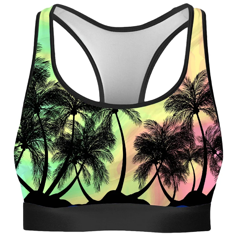 Tropical Sunset Rave Bra Contour Bra Style