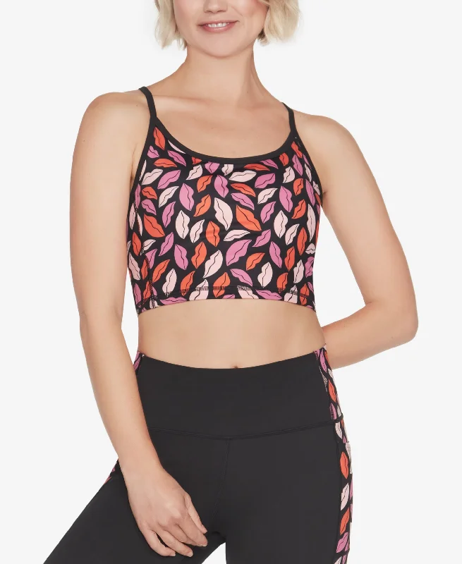 x DVF Women's GO SCULPT Medium Impact Racerback Sports Bra Active Support Bra