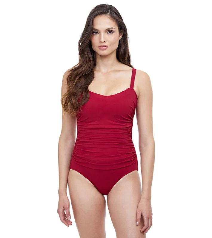 Profile by Gottex Tutti Frutti One Piece Swimsuit (D-Cup) Ruby Trendy Swimsuit Bottoms