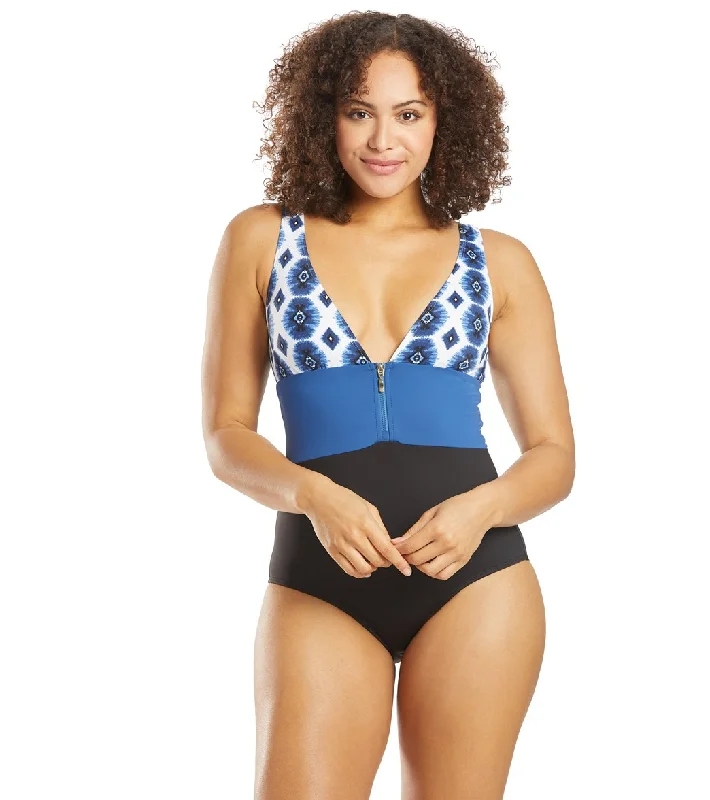 Skye Caicos Faith V Neck One Piece Swimsuit Stylish Swimsuit Set