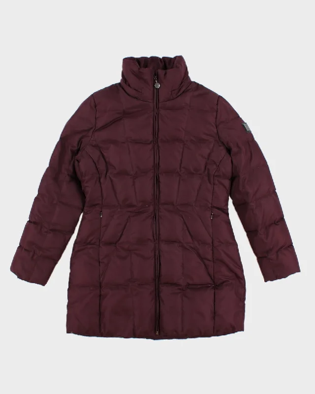 Calvin Klein Fleece Lined Puffer Jacket - M Welt Pockets Slit Pockets Flap Pockets