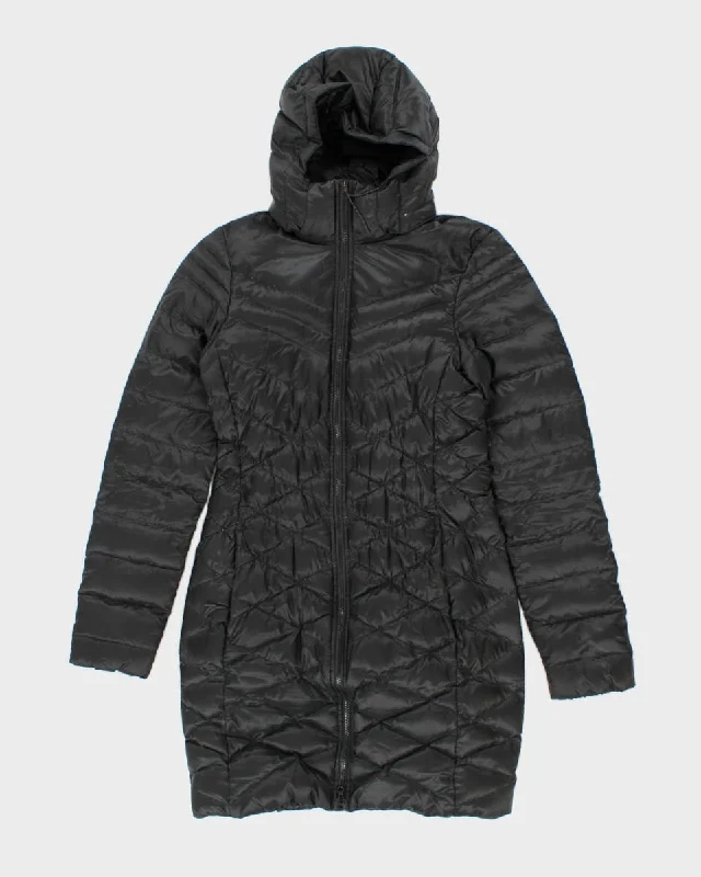 Nike Hooded Long Puffer Jacket - XS Herringbone Jacket Checkered Jacket Solid Jacket