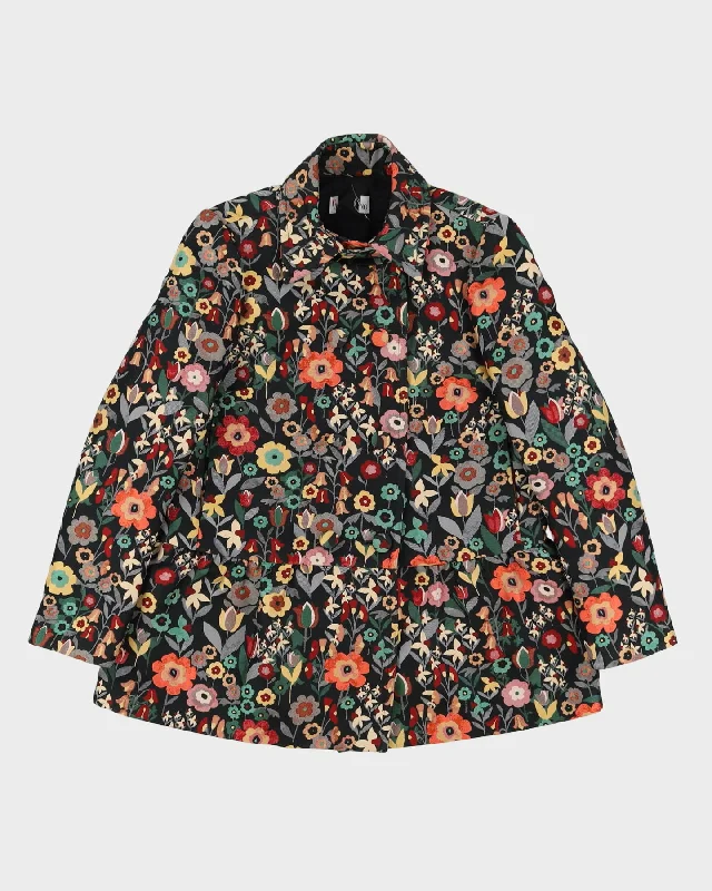 Red Valentino Floral Jacket - S Satin Jacket Silk Jacket Chiffon Jacket