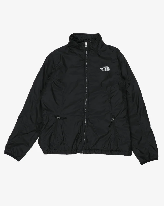 The North Face Black Zip-up Jacket - M Insulated Jacket Fitted Jacket Loose Jacket