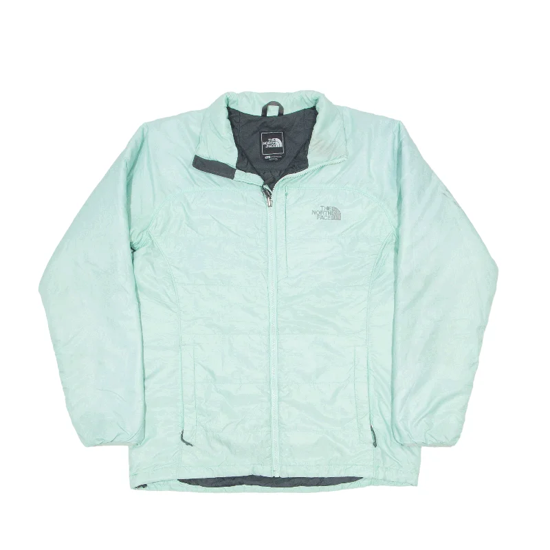 THE NORTH FACE Puffer Jacket Green Womens L V-Neck Jacket Boat Neck Jacket Square Neck Jacket