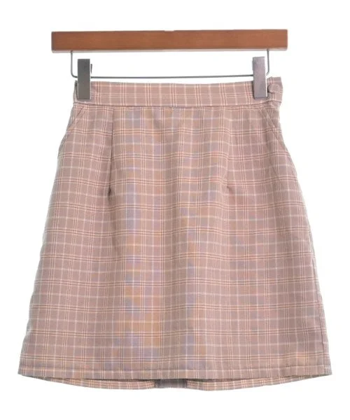 NICE CLAUP Mini skirts linen skirt relaxed