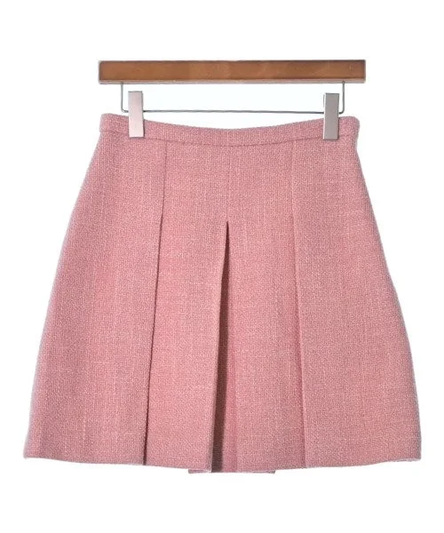 GUCCI Mini skirts linen skirt natural