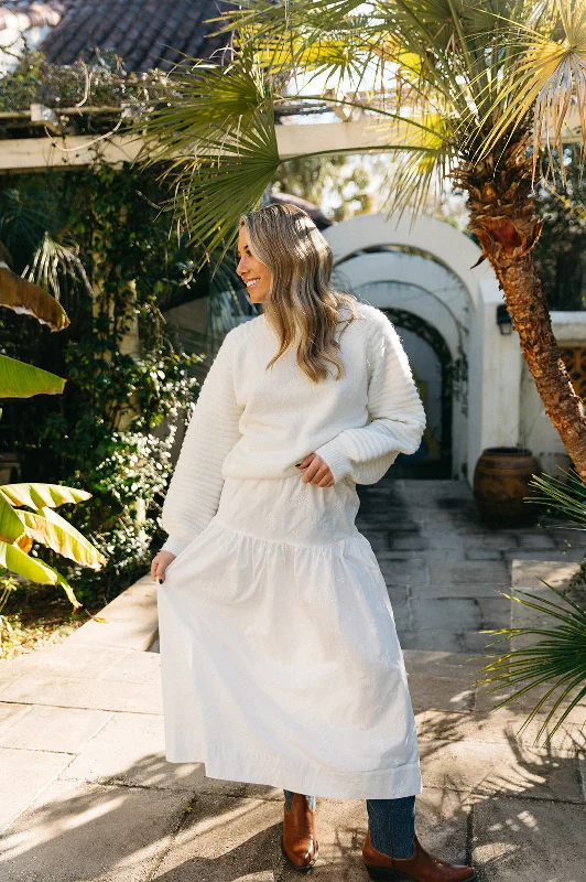 Bentley Maxi Skirt - Off White boho skirt vibe