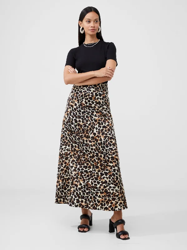 Leopard Midaxi Skirt wrap skirt elegant