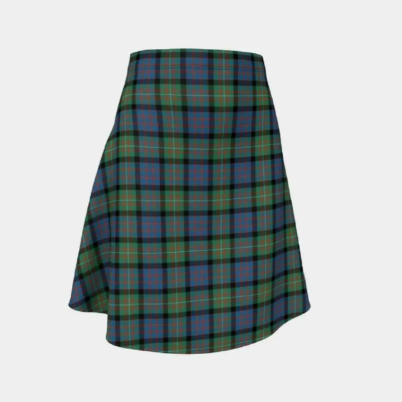 MacDonnell of Glengarry Ancient Tartan Flared Skirt wool skirt thick