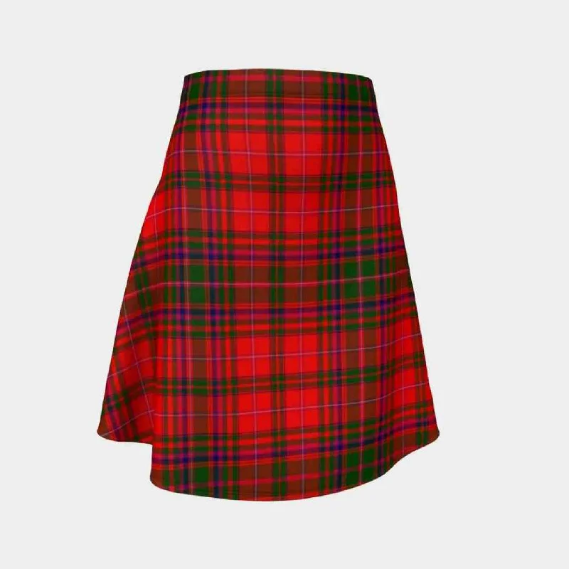 MacDougall Modern Tartan Flared Skirt ruffled skirt detail