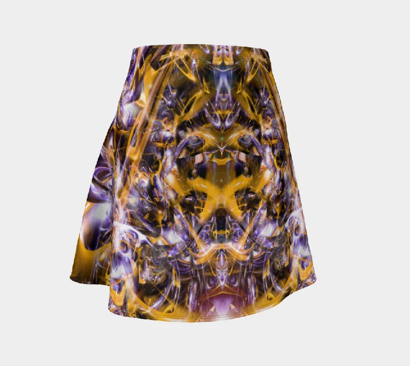 RELINQUISHING THE LIGHT FLARE SKIRT midi skirt versatile