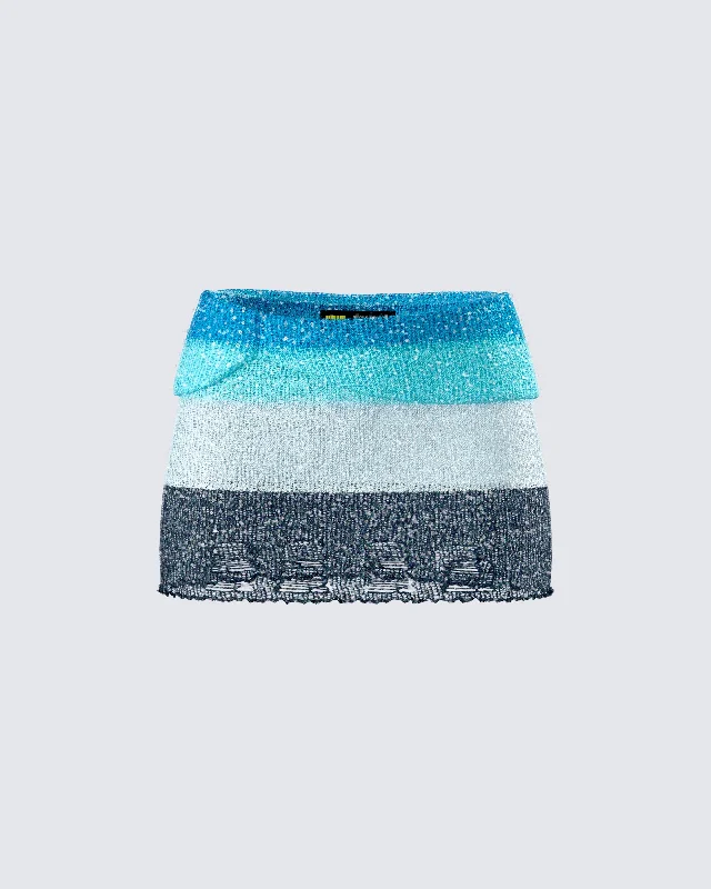 Vanessa Black Sequin Knit Skirt slim fit skirt