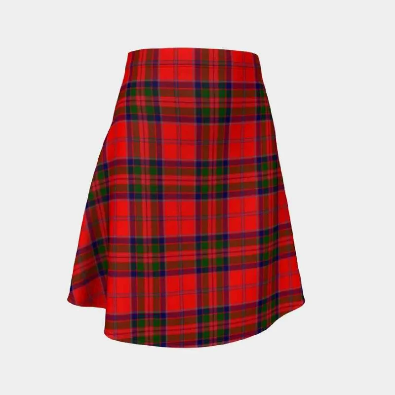 MacGillivray Modern Tartan Flared Skirt corduroy skirt textured