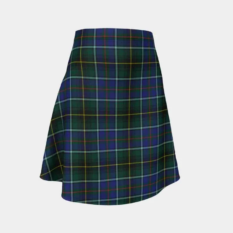 MacInnes Modern Tartan Flared Skirt wool skirt warm